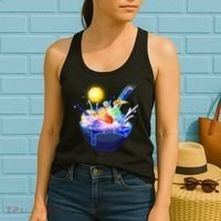 Space Galaxy Planets Cereal Bowl Women's Tank Top thumb 2