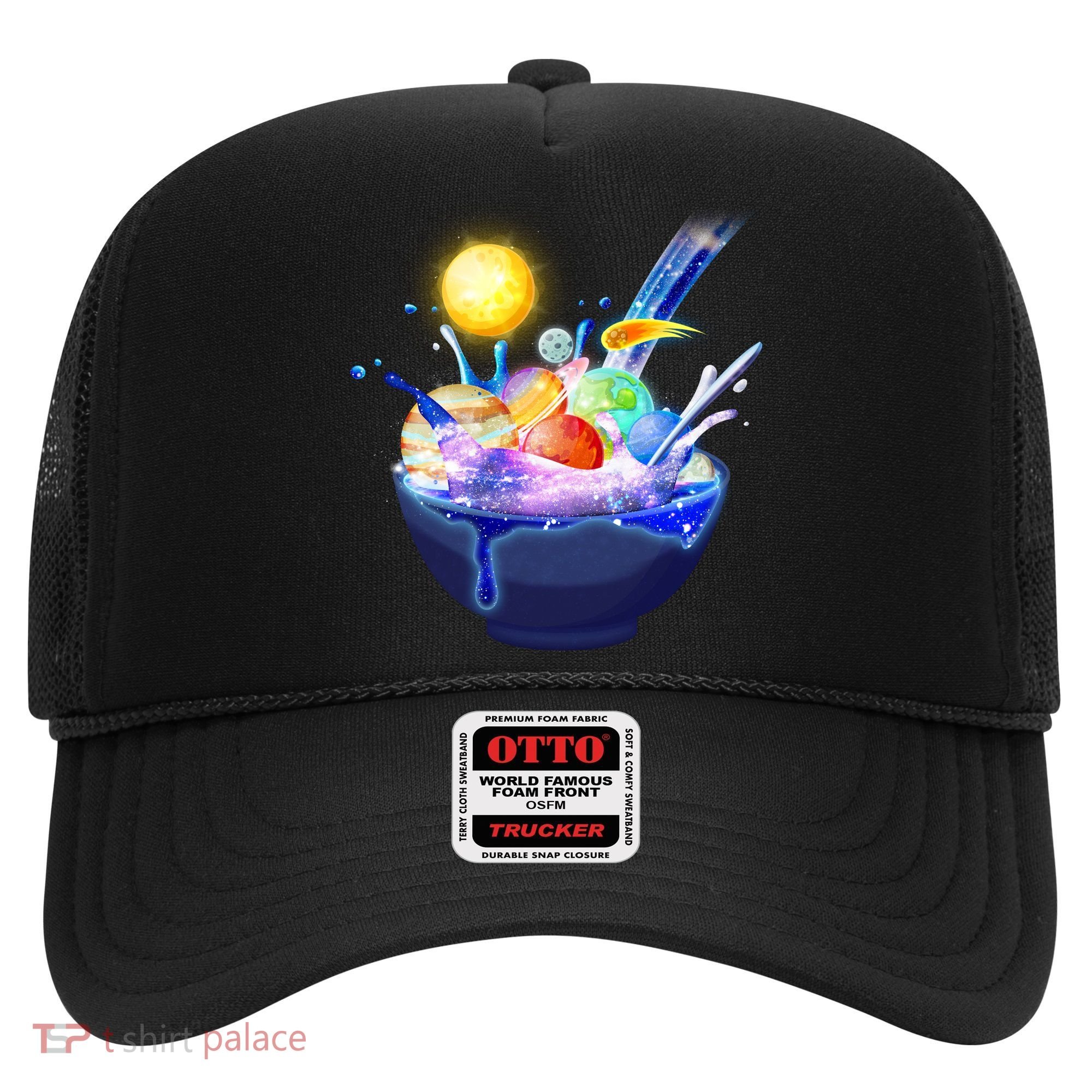 Space Galaxy Planets Cereal Bowl Hat