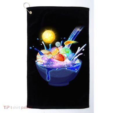 Space Galaxy Planets Cereal Bowl Golf Towel