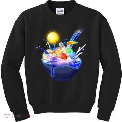 Space Galaxy Planets Cereal Bowl Kids Sweatshirt