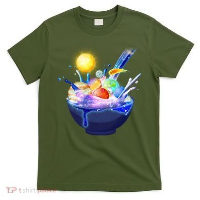 Space Galaxy Planets Cereal Bowl T-Shirt