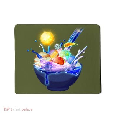 Space Galaxy Planets Cereal Bowl Mousepad