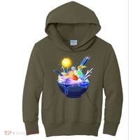 Space Galaxy Planets Cereal Bowl Kids Hoodie thumb 0