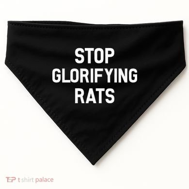 Stop Glorifying Rats USA-Made Doggie Bandana