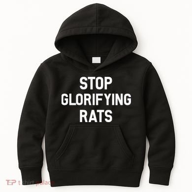 Stop Glorifying Rats Kids Hoodie