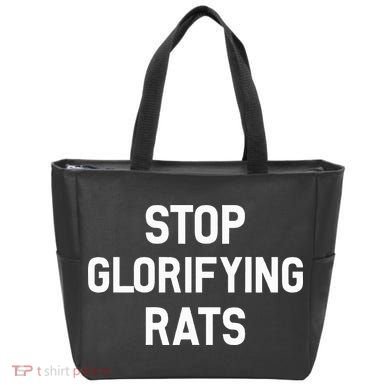 Stop Glorifying Rats Tote Bag