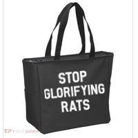 Stop Glorifying Rats Tote Bag thumb 2