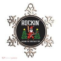 Santa Guitar Rockin Christmas Tree Funny Xmas Rocker Ornament thumb 0
