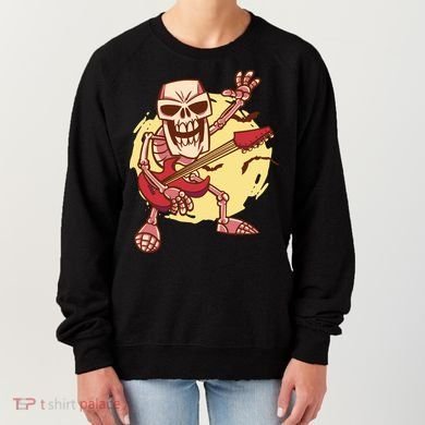 Skeleton Guitar Rock Women's Sweatshirt
