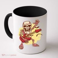 Skeleton Guitar Rock Coffee Mug thumb 0