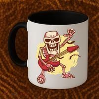 Skeleton Guitar Rock Coffee Mug thumb 2