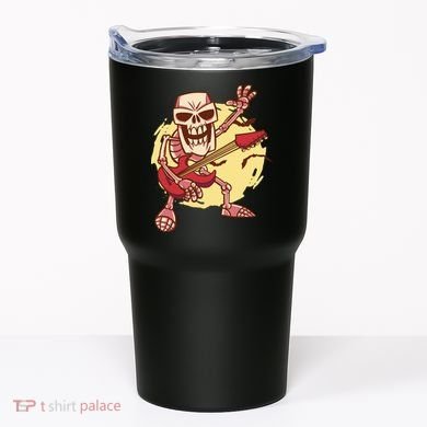 Skeleton Guitar Rock Tumbler