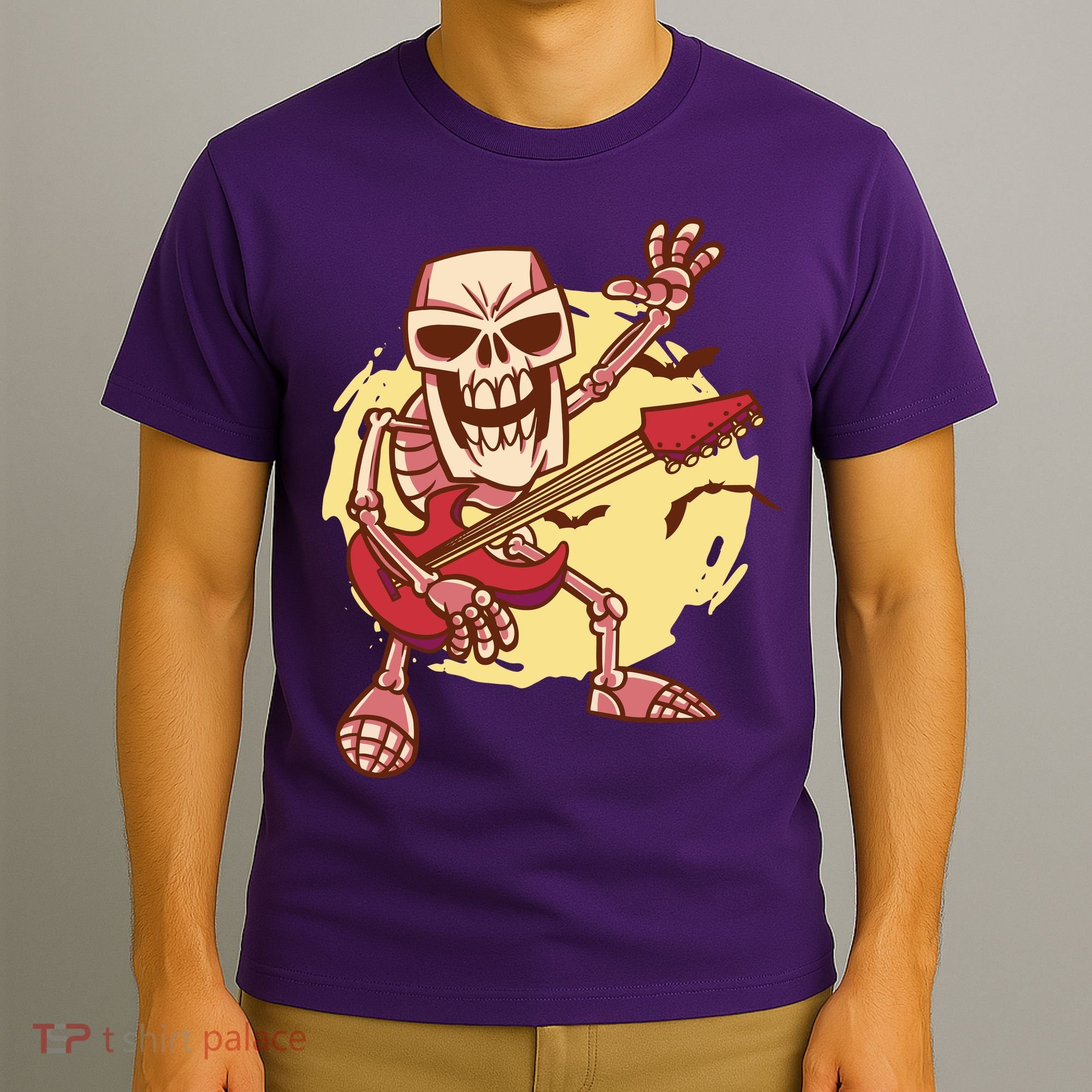 Skeleton Guitar Rock T-Shirt