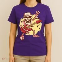 Skeleton Guitar Rock T-Shirt thumb 4