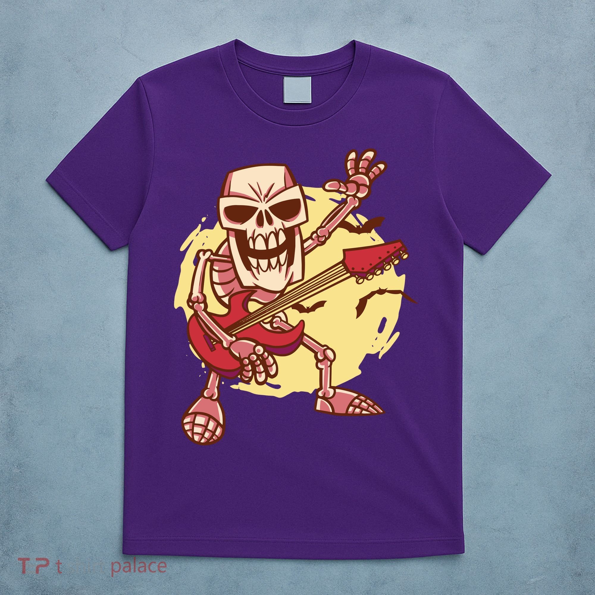 Skeleton Guitar Rock T-Shirt