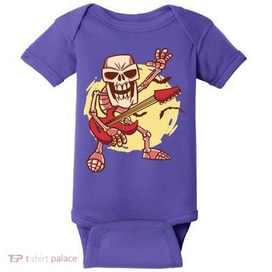 Skeleton Guitar Rock Baby Bodysuit