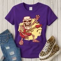 Skeleton Guitar Rock Women's T-Shirt thumb 3