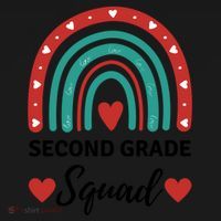 Second Grade Rocks Second Grade Squad Vibes Teacher Student Gift Doggie Tank thumb 4