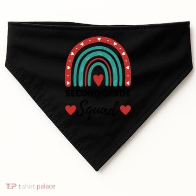 Second Grade Rocks Second Grade Squad Vibes Teacher Student Gift USA-Made Doggie Bandana