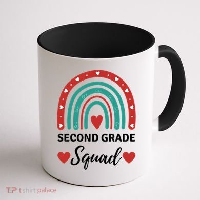 Second Grade Rocks Second Grade Squad Vibes Teacher Student Gift Coffee Mug back