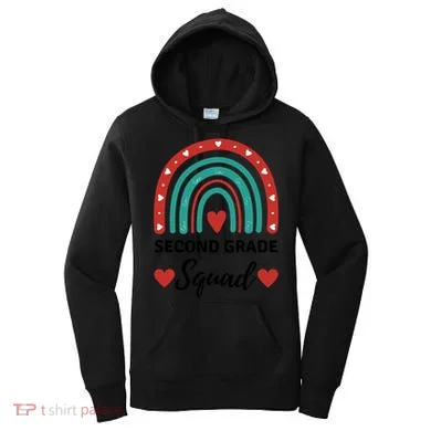 Second Grade Rocks Second Grade Squad Vibes Teacher Student Gift Women's Hoodie