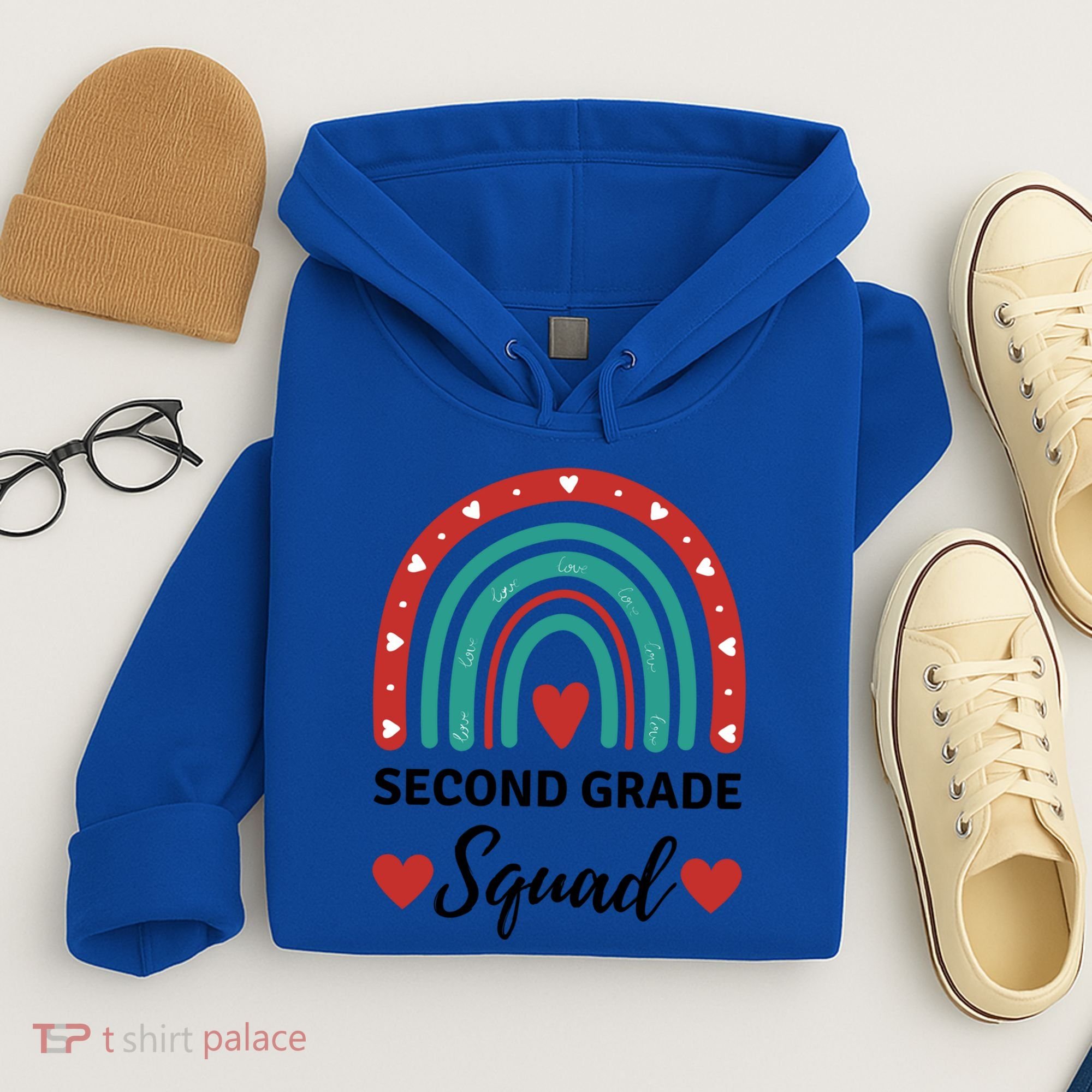 Second Grade Rocks Second Grade Squad Vibes Teacher Student Gift Hoodie