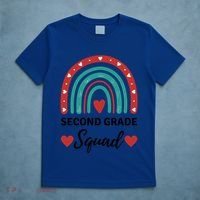 Second Grade Rocks Second Grade Squad Vibes Teacher Student Gift T-Shirt thumb 5