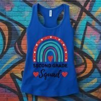 Second Grade Rocks Second Grade Squad Vibes Teacher Student Gift Women's Tank Top thumb 3