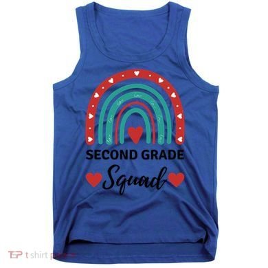 Second Grade Rocks Second Grade Squad Vibes Teacher Student Gift Tank Top