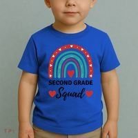 Second Grade Rocks Second Grade Squad Vibes Teacher Student Gift Toddler T-Shirt thumb 2