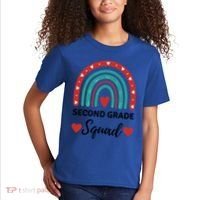 Second Grade Rocks Second Grade Squad Vibes Teacher Student Gift Kids T-Shirt thumb 2