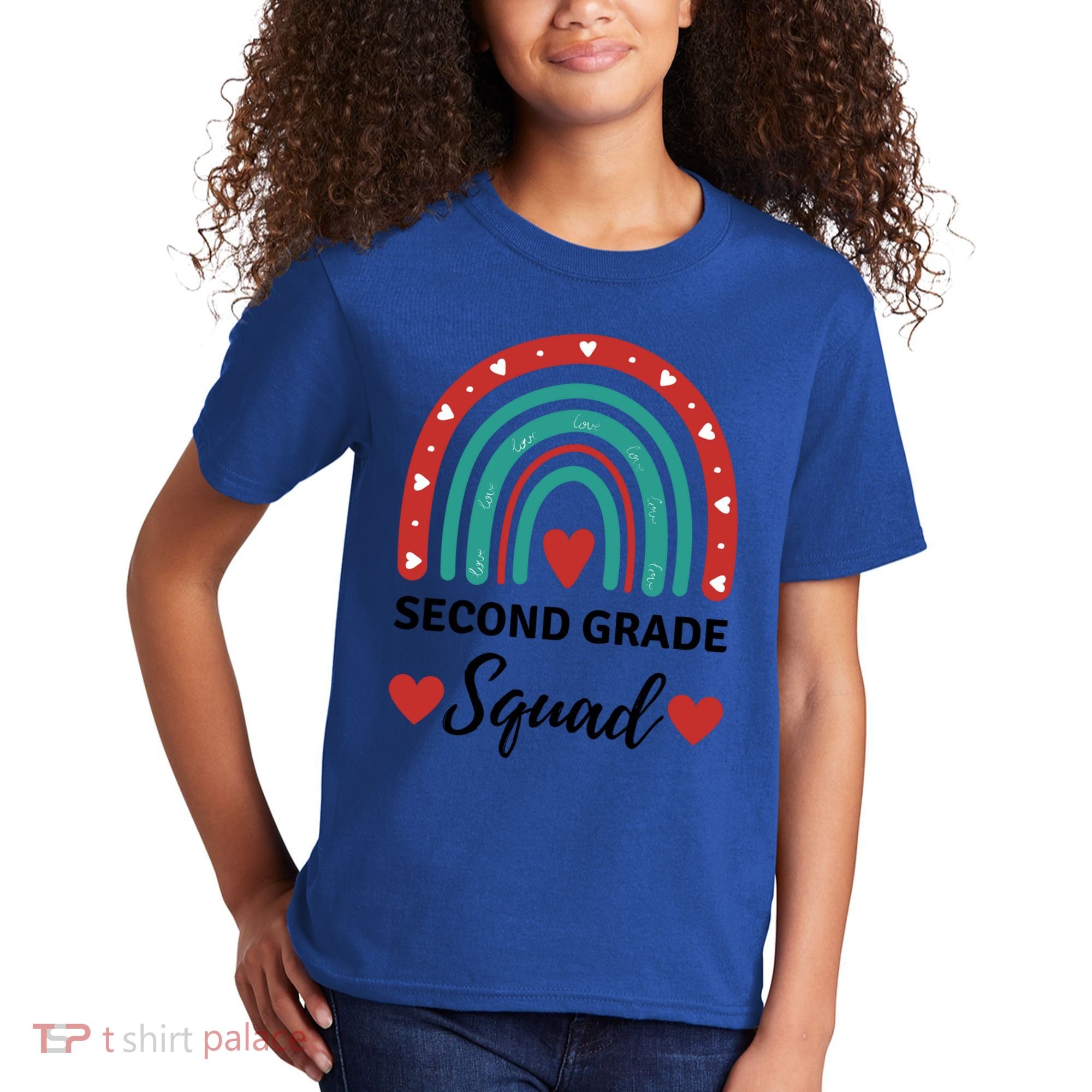 Second Grade Rocks Second Grade Squad Vibes Teacher Student Gift Kids T-Shirt