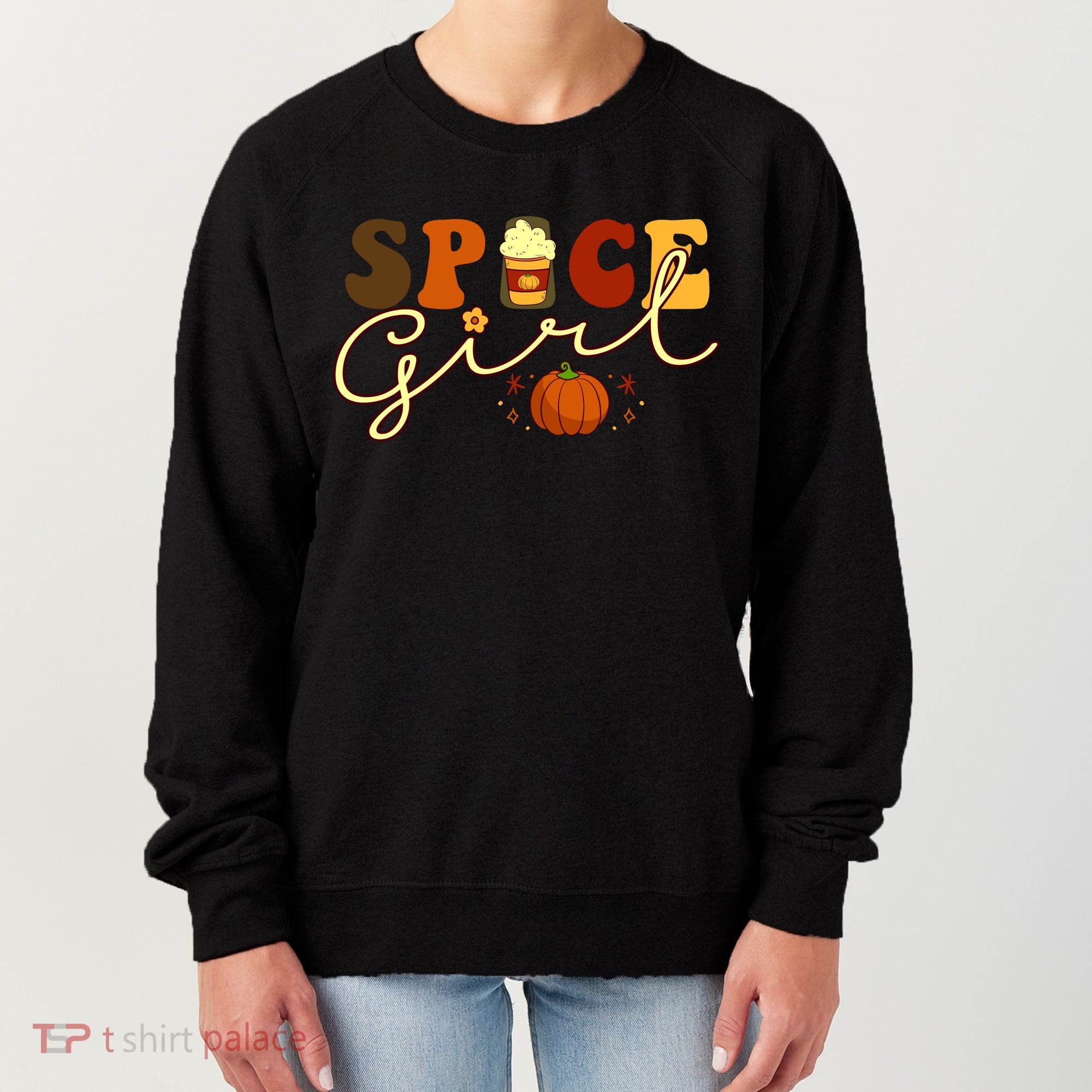 Spice Girl Retro Thankful Gift For Thanksgiving Women's Sweatshirt