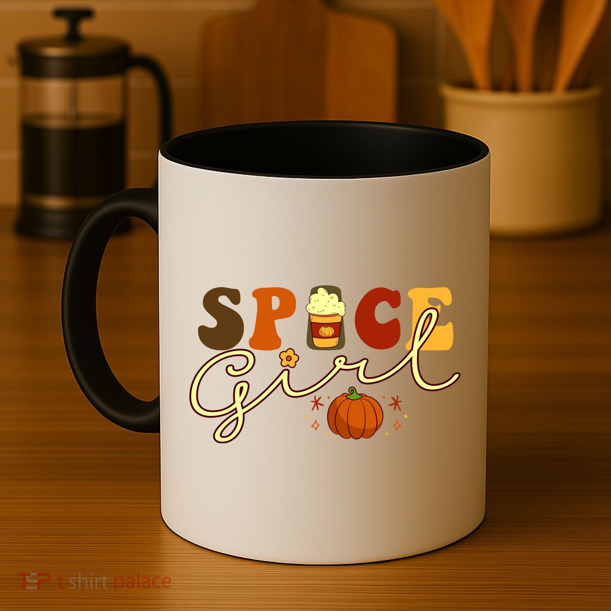 Spice Girl Retro Thankful Gift For Thanksgiving Coffee Mug
