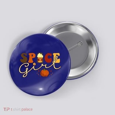 Spice Girl Retro Thankful Gift For Thanksgiving Button