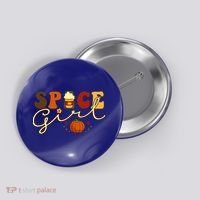Spice Girl Retro Thankful Gift For Thanksgiving Button thumb 0