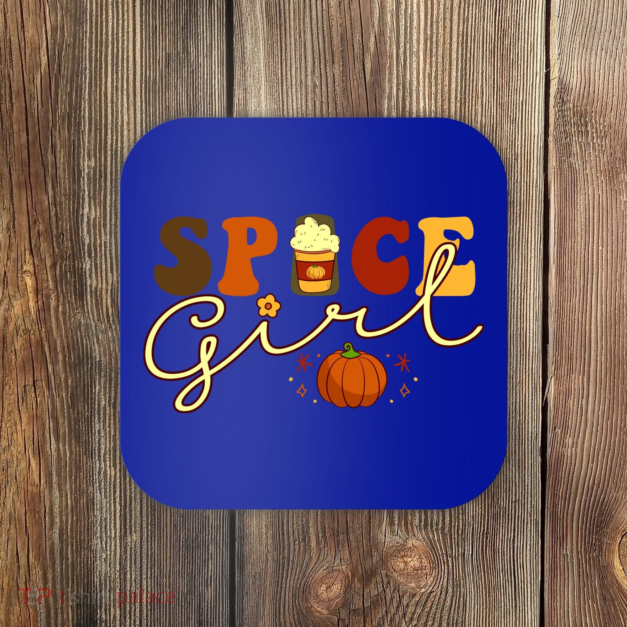 Spice Girl Retro Thankful Gift For Thanksgiving Coaster