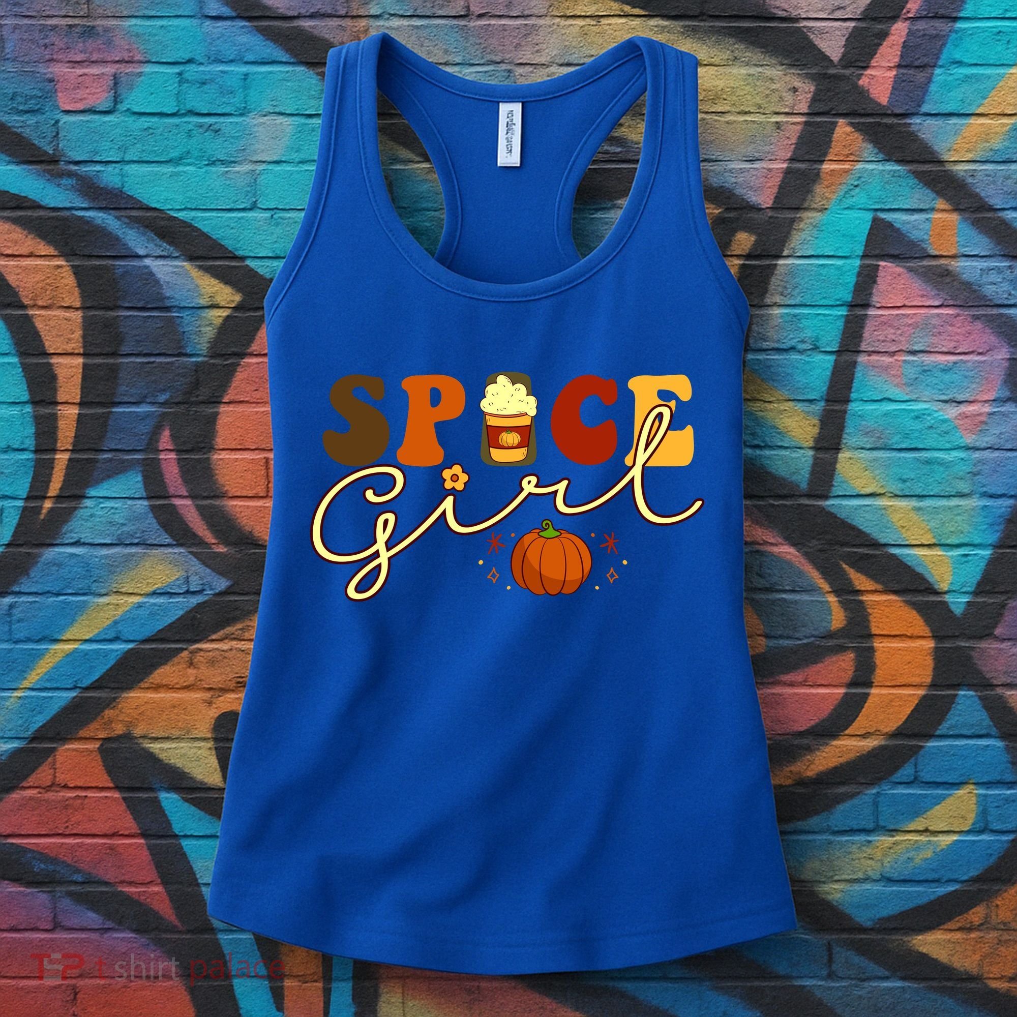 Spice Girl Retro Thankful Gift For Thanksgiving Women's Tank Top