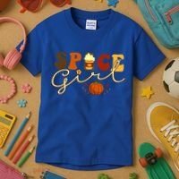 Spice Girl Retro Thankful Gift For Thanksgiving Kids T-Shirt thumb 3