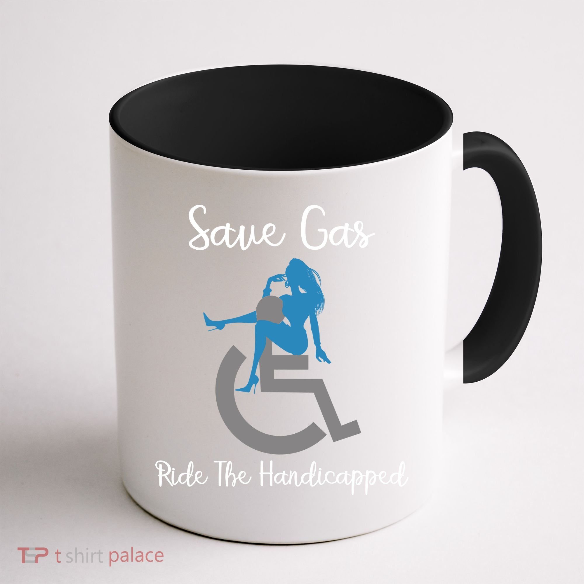 SAVE GAS RIDE THE Handicapped Coffee Mug