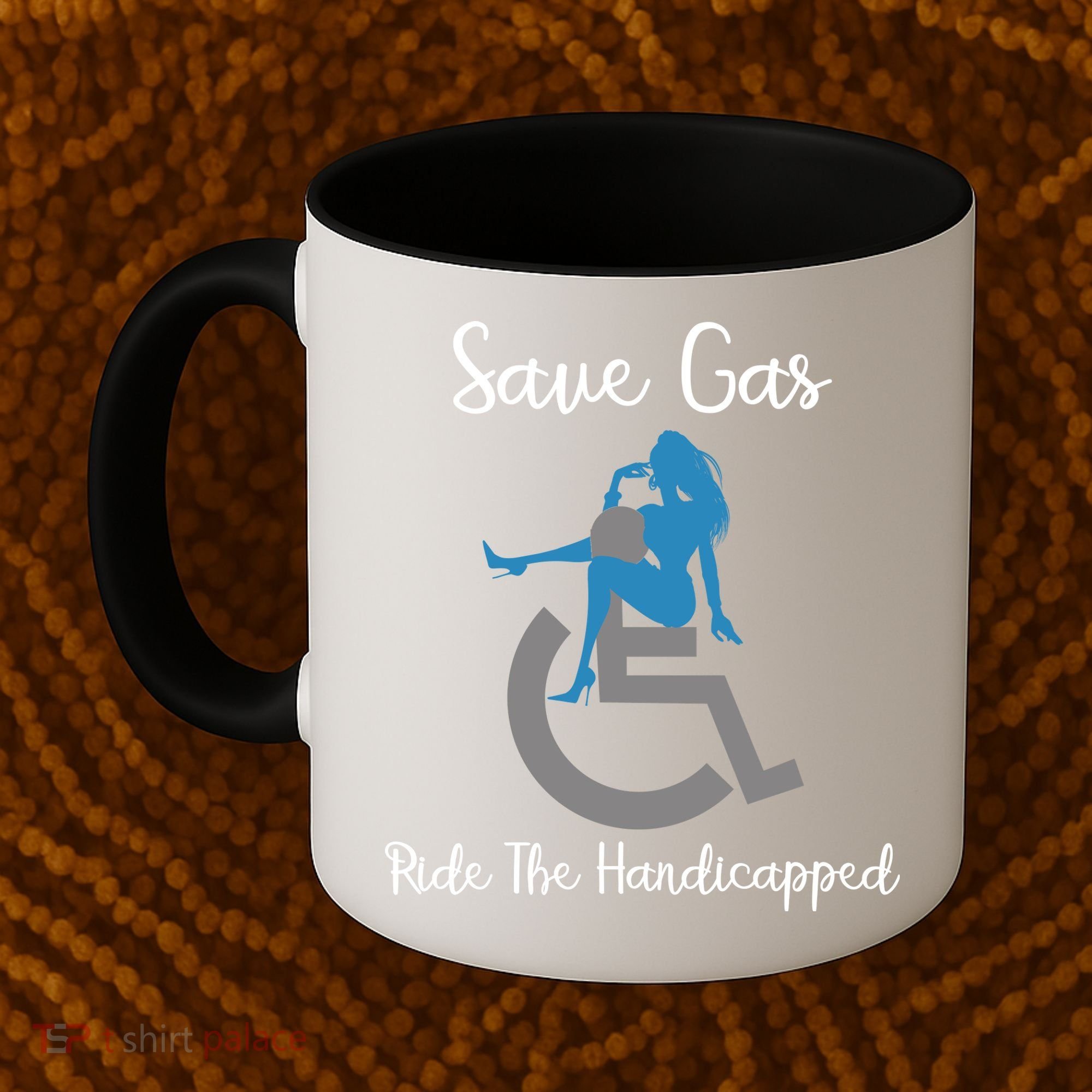 SAVE GAS RIDE THE Handicapped Coffee Mug