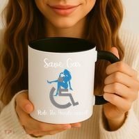 SAVE GAS RIDE THE Handicapped Coffee Mug thumb 3