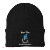 SAVE GAS RIDE THE Handicapped Beanie thumb 0
