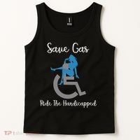 SAVE GAS RIDE THE Handicapped Tank Top thumb 2