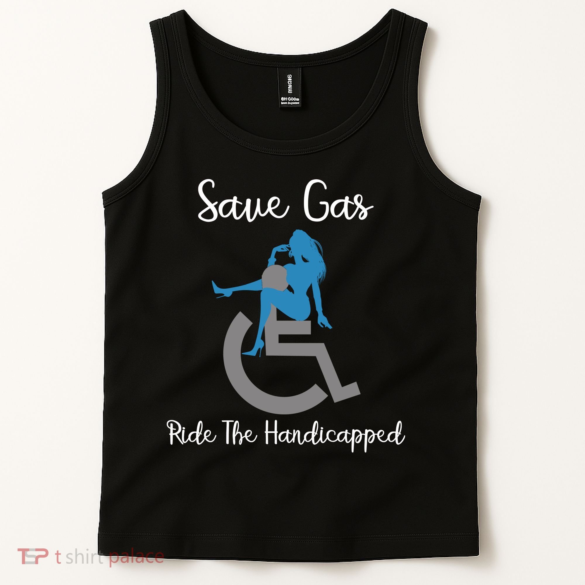 SAVE GAS RIDE THE Handicapped Tank Top