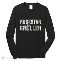 Summer Grilling Rockstar Griller Pit Dad Patio Meat Gangster Long Sleeve Shirt thumb 0