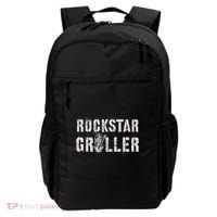 Summer Grilling Rockstar Griller Pit Dad Patio Meat Gangster Backpack thumb 0