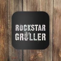 Summer Grilling Rockstar Griller Pit Dad Patio Meat Gangster Coaster thumb 0