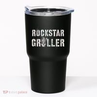 Summer Grilling Rockstar Griller Pit Dad Patio Meat Gangster Tumbler thumb 0