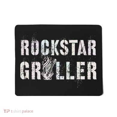 Summer Grilling Rockstar Griller Pit Dad Patio Meat Gangster Mousepad